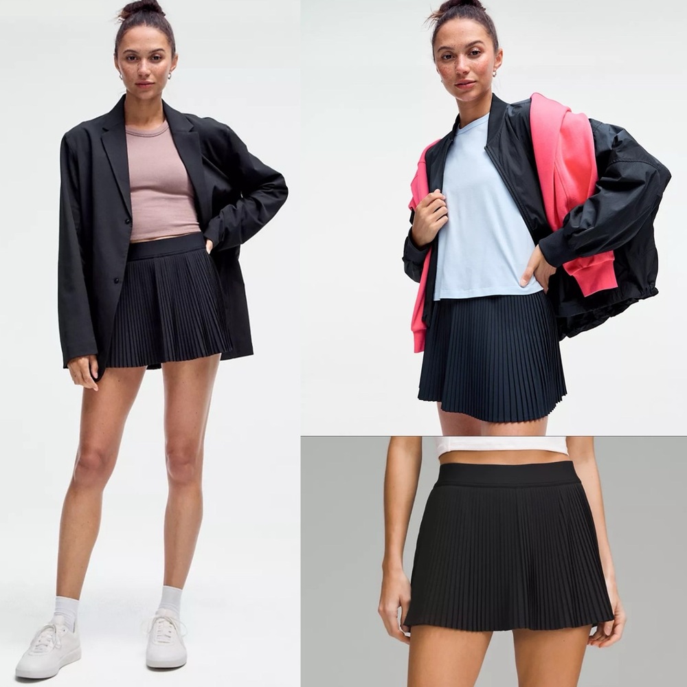 NWOT, Lululemon Varsity High-Rise Pleated Tennis Skirt